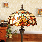 印象蒂凡尼复古欧式客厅卧室书房创意手工装饰灯具美式玻璃落地灯