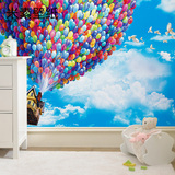 米素壁纸 卧室客厅电视背景墙壁纸壁画儿童大型卡通壁画可爱 气球
