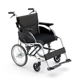 三贵MiKi手动轮椅车MCSC-43JL轻便折叠带后手刹老人残疾人代步车