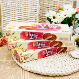 韩国原装进口 食品乐天巧克力夹心打糕点心休闲零食代餐 186g*3盒