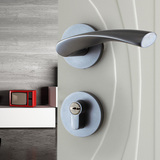 德国KLC 门锁室内卧室房门锁欧式简约实木锁具双舌卫生间门锁把手