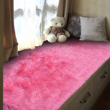 飘窗地毯窗台垫卧室床边窗前毯欧美客厅沙发纯色长方形毛毛地毯子