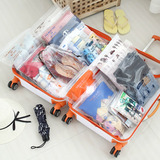 UMI韩国旅行收纳袋PVC衣物分类整理衣服收纳袋行李袋收纳袋 12枚