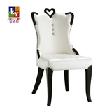 时尚餐椅子现代韩式简约欧式田园白色酒店餐椅家具法式餐椅休闲椅