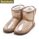 巴拉巴拉童鞋儿童雪地靴中大童冬靴鞋子2015冬季新款女童靴子童鞋