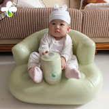 宝宝充气学坐椅加厚婴儿便携式餐椅折叠沙发多功能加大浴椅BB座凳