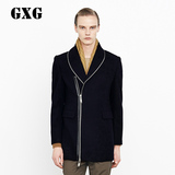 GXG[反季]男装男士时尚休闲外套蓝色长款大衣#34226323