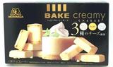 日本 森永 BAKE CREAMY烘烤浓厚芝士奶油夹心巧克力 38g 10粒