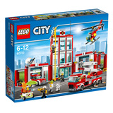 LEGO乐高CITY城市系列 L60110 消防总局小颗粒5-12岁积木玩具