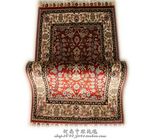 经典红系手工真丝地毯 波斯欧式地毯 63x92厘米门厅丝毯 装饰挂毯