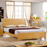 实木床 榉木床 德国榉木 全实木床 1.5 1.8米 双人床 婚床 大床