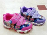 童鞋外贸Frozen冰雪奇缘艾莎安娜女童运动鞋ELSA公主防滑跑步鞋