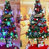 挂在树上的灯圣诞树2015新款圣诞节日装饰礼物礼品1.5米彩灯发光