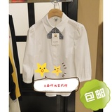 商场同款ELAND16年韩版修身格纹系带纯色衬衫EEBW62351R专柜正品