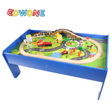 包邮EDWONE安全型橡皮包边儿童积木桌玩具桌益智桌面托马斯游戏桌