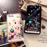 韩国星空手机壳6s星星iphone6苹果6流沙液体手机壳6plus透明硬壳