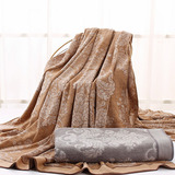 包邮 中国结欧式循环花毛巾被TD1056 加大高档提花毯子1.5*2.0米