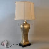 新古典欧式台灯 客厅书房卧室床头灯 树脂金属灯罩美式复古台灯