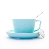 千易创意陶瓷马克杯简约个性咖啡杯碟套装带勺欧式早餐牛奶水杯子