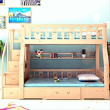 上下铺床箱体书桌儿童滑梯高低床双层床实木多功能组合子母床松木