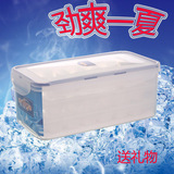 创意密封食品级三层制冰格有带盖大块模具冰块盒子制冰盒ALG-2514