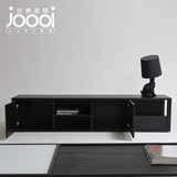 电视柜黑橡木定做 简约现代卧室烤漆电视柜储藏自由组合墙柜地柜