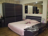 上海包安装现代简约家具四件套装组合主卧室双人床衣柜床垫定制