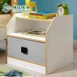 林氏木业简约现代床头柜带抽屉储物床边柜儿童房卧室家具LS038CG1