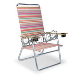 海外代购 露营椅子休闲舒适 条纹海滩户外庭院躺椅写生折椅便携