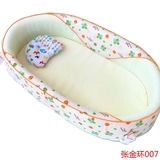 多功能可折叠婴儿床带蚊帐床中床便携式手提bb床宝宝旅行床