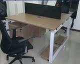 北京办公家具单人办公桌钢架职员桌现代简约员工桌电脑桌椅可定做