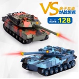儿童玩具电动坦克遥控车可充电对战坦克战车模型坦克世界军事坦克