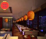 新美式中式竹灯东南亚日式餐厅酒楼客栈茶楼田园客厅走廊竹编吊灯