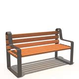 创意公园长椅 户外休闲椅子实木椅 凳铁艺家具靠背椅 庭院座椅