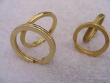 黄铜钥匙圈 纯铜钥匙环 diy配件25mm -35mm 手工配饰汽车环双圈.