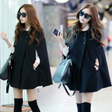 2015秋冬新款韩版女装显瘦学院风呢子大衣中长款加厚学生毛呢外套