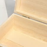 收纳盒复古桌面证件储物盒带锁小箱子木盒子木箱子包邮长方形实木