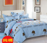 全棉床上用品韩式蕾丝边床单纯棉三四件套韩版小碎花被套双人1.8
