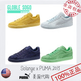 PUMA X SOLANGE SUEDE CLASSIC联名限量系列糖果色女子悠闲板鞋