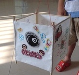 猴年国庆灯笼 DIY空白手工材料包创意手提花灯儿童燈籠制作自己做