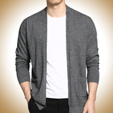 2016秋冬男士新款长袖针织开衫时尚韩版羊毛衫外套青年个性薄毛衣