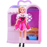 乐吉儿梦幻衣柜橱H21C芭比娃娃套装礼盒洋娃娃女孩玩具儿童过家家