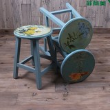 特价促销美蒂菲2016现代中式杉木成人凳子实木椅子圆凳餐桌矮凳