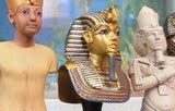 包邮 散货古埃及法老图坦卡蒙/王妃雕像半身人像公仔摆件一套五款