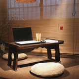 实木笔记本电脑桌 床上用折叠小书桌子 简约飘窗桌 懒人桌茶桌