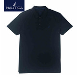nautica/诺帝卡男装2015春夏线上专供款纯色短袖POLO衫K51010SEC