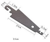 青飞不锈钢双头铁片穿线器穿针器引线器十字绣工具配件批0.2元/个