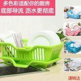 沃之沃大号塑料厨房沥水架碗碟架置物碗柜架碗架筷架三件套包邮