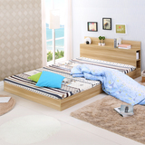 板式床 韩式床 双人床榻榻米 储物床木板床儿童床  单人床
