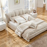 品牌布床1.8米双人布艺床 高档软床欧式后现代婚床可拆洗特价现货